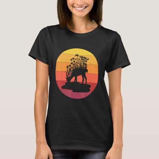 T-shirt Vintage Nature Deer (Devant)