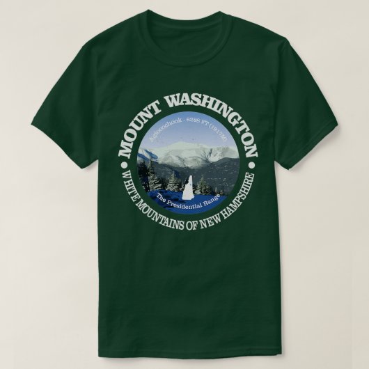T-shirt Vintage Nature Mont Washington Randonnée Mountain (Design devant)