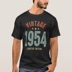T-shirt Vintage Né en 1954 - 68e anniversaire Retro Classi