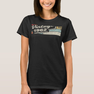 T-shirt Vintage Né En 1962 60e Anniversaire 60 Anniversair