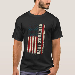T-shirt Vintage Né En 1970 Drapeau Américain 55e Anniversa