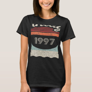 T-shirt Vintage Né En 1997 25e Anniversaire 25 Ans