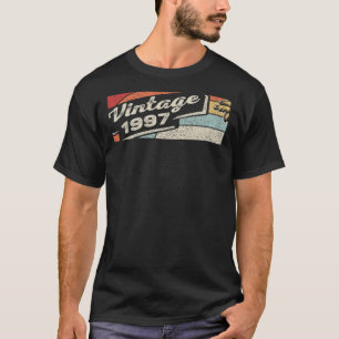 T-shirt Vintage Né En 1997 25e Anniversaire 25 Ans 1