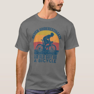 T-shirt Vintage Ne Sous-Estime Jamais Un Vieux Homme Sur U