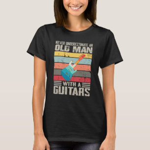 T-shirt Vintage Ne sous-estimez jamais un vieil homme avec