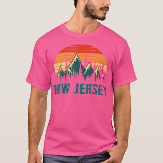 T-shirt Vintage New Jersey Mounts Nature Randonnée Retro 8