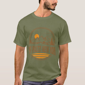 T-shirt Vintage New Paltz New York Mountain Randonnée Prin