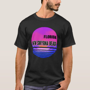 T-shirt Vintage New Smyrna Beach Vaporwave Floride