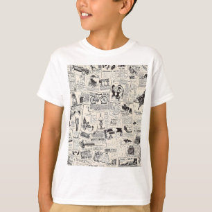 T-shirt Vintage Newspaper