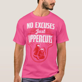 T-shirt Vintage No Excuses Just Uppercut Boxing Punch Box