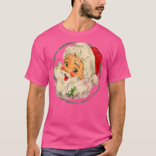 T-shirt Vintage Noël Père Noël Face Vieux