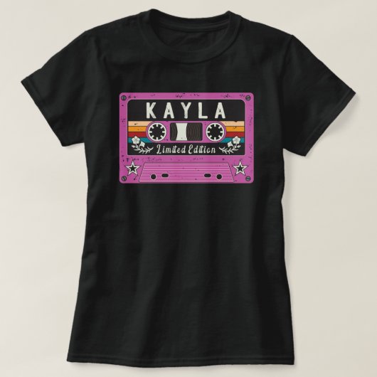 T-shirt vintage Nom Kayla (Design devant)
