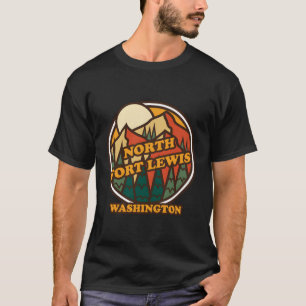 T-shirt Vintage North Fort Lewis Washington Mountain Souve