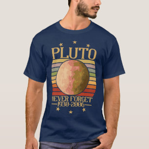 T-shirt Vintage N'Oubliez Jamais Pluton Astronomie Planète