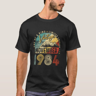 T-shirt Vintage Novembre 1984 40e Anniversaire Cadeau Pour