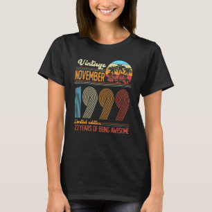 T-shirt Vintage novembre 1999 23 Ans 23ème B Jour Déco