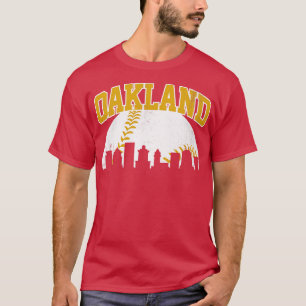 T-shirt Vintage Oakland Skyline City Gameday Retro Vintage