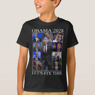 T-shirt Vintage Obama 2028 Un drôle d'élection politique p