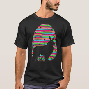 T-shirt Vintage Oeuf de Pâques Rough Collie Chien dimanche