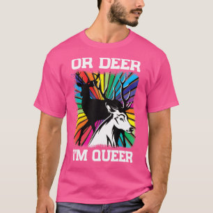 T-shirt Vintage Oh Deer Je suis Queer Rainbow Lgbt Pride G