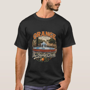T-Shirt Vintage Old Towne Orange Circle Fountain