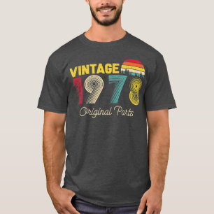 T-shirt Vintage Original Parts 1978 Cool Hommes et Femmes