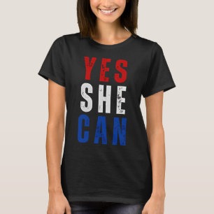 T-shirt Vintage Oui Elle Peut Kamala Harris Élections 2024