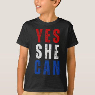 T-shirt Vintage Oui Elle Peut Kamala Harris Élections 2024