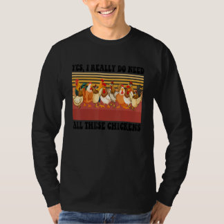 T-shirt Vintage Oui, j'ai vraiment besoin de toutes ces po