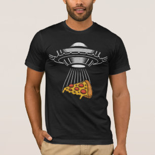 T-shirt Vintage OVNI Pizza Enlèvement Alien Retro vaissea