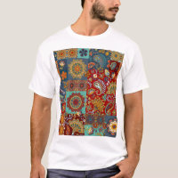 Vintage Paisley Mandala Patchwork coloré