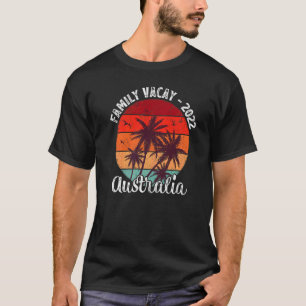 T-shirt Vintage Palm Tree Family Vacation 2022 Australie B