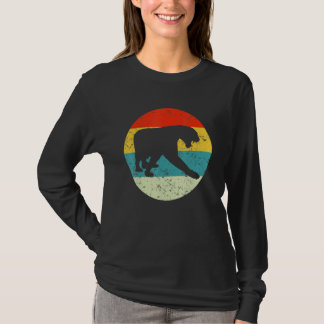 T-shirt Vintage Panther Retro Sunset Panther Tee