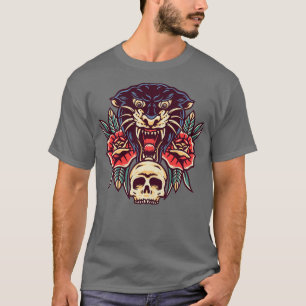 T-shirt Vintage Panther Wildlife Safari Zoo Animal Zookeep