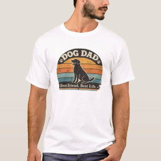 T-shirt vintage Papa Chien | Meilleur Ami Meilleur