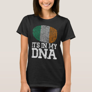 T-shirt Vintage patriotique C'est dans mon Adn Irlande Dra