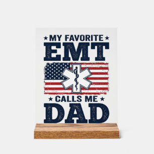 T-shirt vintage patriotique Mon EMT préféré m'appe