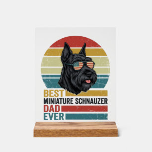 T-shirt vintage patriotique papa Schnauzer miniatu