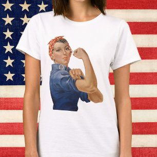 T-shirt Vintage Patriotique Rosie le Riveter, Nous pouvons