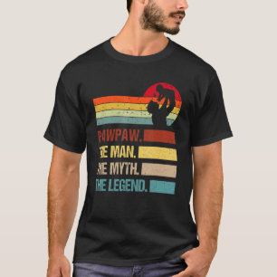 T-shirt Vintage Pawpaw Homme Mythe Légende Famille Corresp