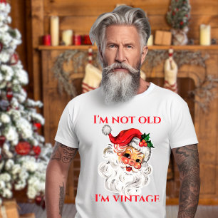 T-shirt Vintage Père Noël Retro Je ne suis pas vieux Je su
