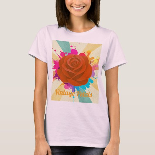 T-shirt Vintage Petals ADVcreators Article25 (Devant)