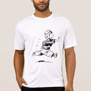 T-shirt Vintage Petit Garçon Jouant au Football Américain
