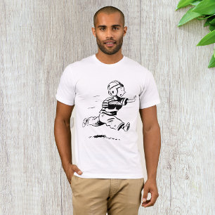 T-shirt Vintage Petit Garçon Jouant au Football Américain