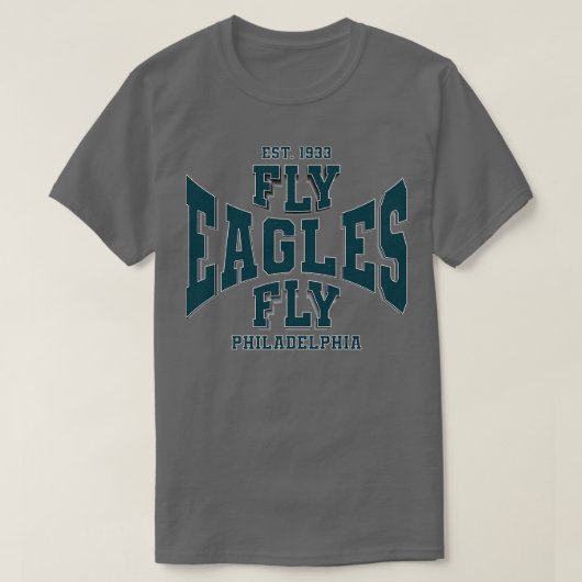 T-shirt Vintage Philadelphie Fly Eagles Fly Est1933 (Design devant)