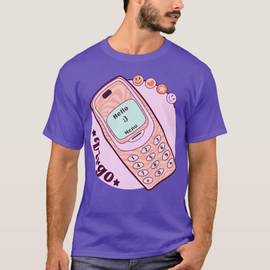 T-shirt Vintage Phone Virgo vintage (Devant)