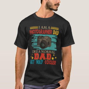 T-shirt Vintage Photographe Fier Papa Comme Un Papa Normal