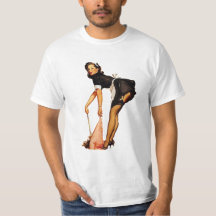 T-shirt vintage pin-up fille