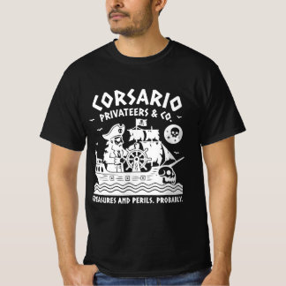 T-shirt Vintage Pirate Linocut Shirt - Corsario Privateers