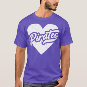 T-shirt Vintage Pirates School Spirit Lycée Mascotte